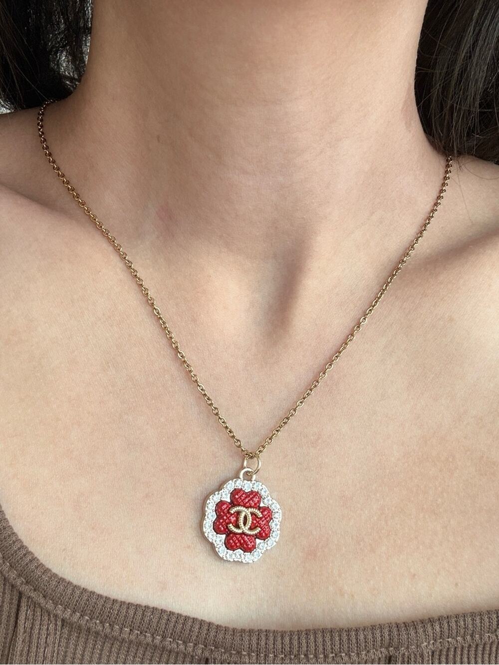 ✨ Vintage ONLY 1! CHANELlucky 🍀 Upcycled Necklace: BOGO Sale! ✨
